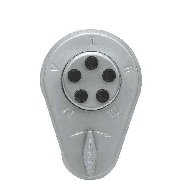 Kaba Simplex 902000026D41 Mechanical Push Button 1" Deadbolt latch, 1 3/8 - 1 1/2" thick, Satin Chr KABA-902000026D41